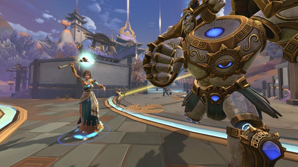 SMITE in-game screenshot from the third-person MOBA